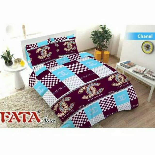 GUDANG SPREI- Kamar Tidur/Bedcover/Bed Cover set Chanel King size 180x200 / Queen size 160x200