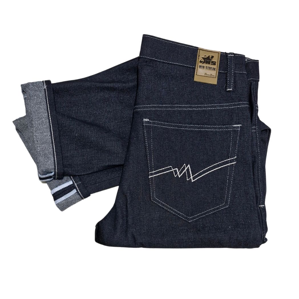 ALMOSTBLACK WOVEN COATING DENIM SETUP（Celana Jeans Denim