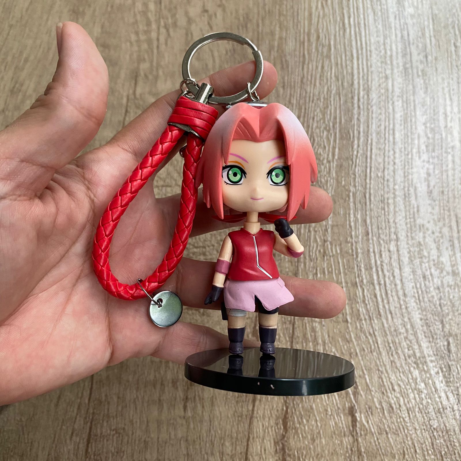 Anime Naruto Figura Brinquedo Modelo 10cm Kakashi Uzumaki Naruto Jiraiya  Sakura Gaara Kawaii Desenho animado Keychain Pendant Decoração