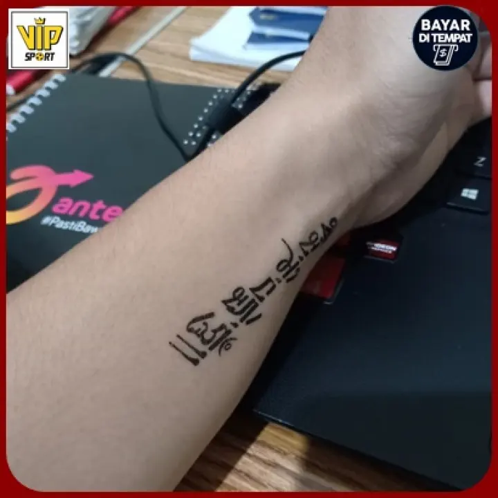 Qc 813 Tato Temporer Temporary Tatoo Sticker Thailand Arab Tulisan Tato Terbaru Tato Artis Tato Keren Vip Sport Lazada Indonesia