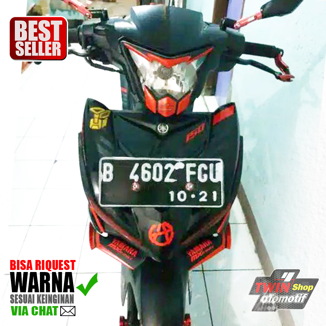 Topeng Mx King Kedok Yamaha Mx King Dan Winglet Mx King Lazada Indonesia