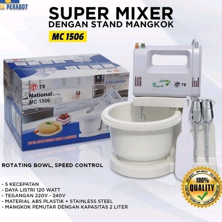[COD] MIXER NATIONAL MC 1506 MIXER MANGKOK ADONAN KUE MIXER MANGKOK