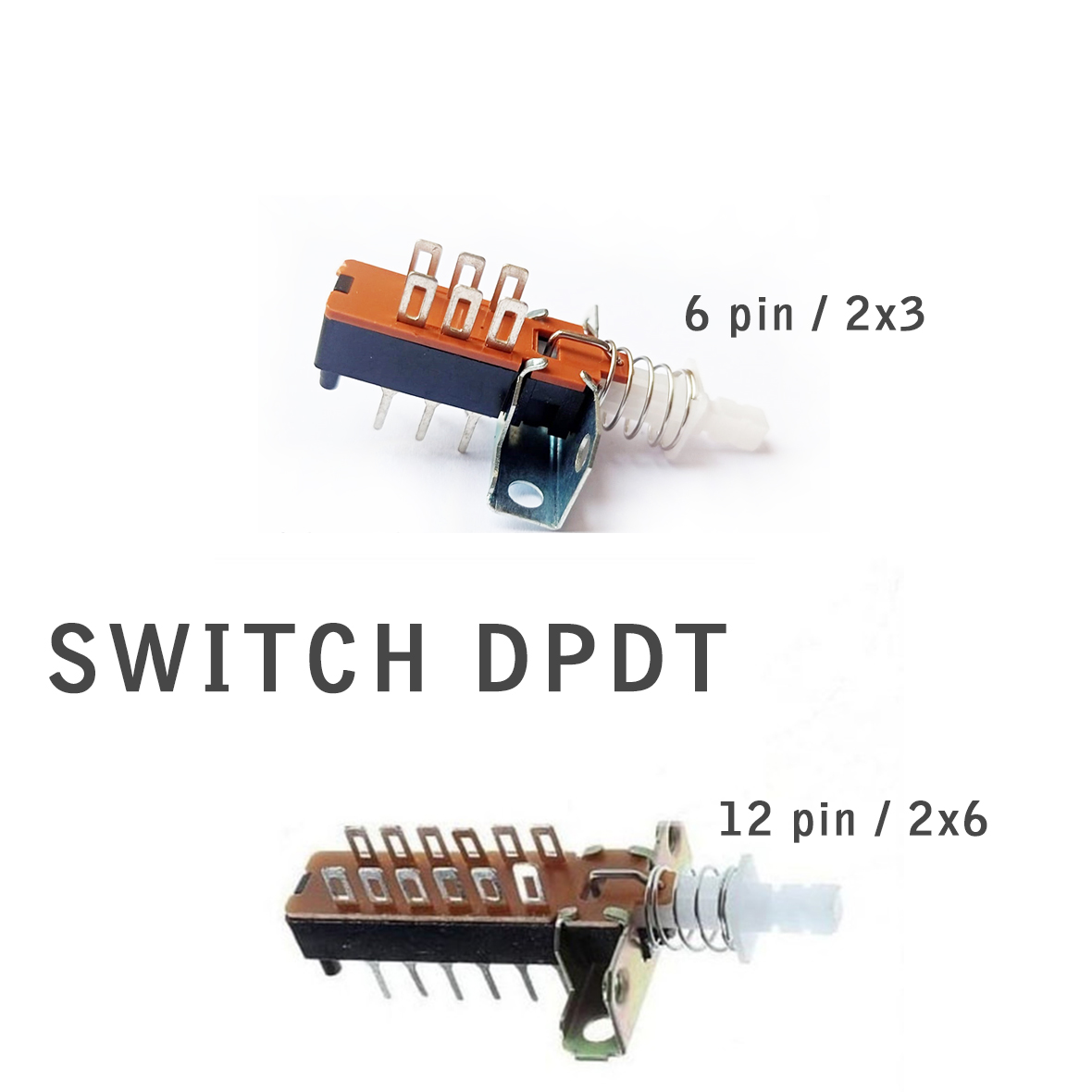 A299 DPDT HOLDER SWITCH SAKLAR TEKAN 12 PIN 6 PIN PUSH ON OFF 2X6 2X3