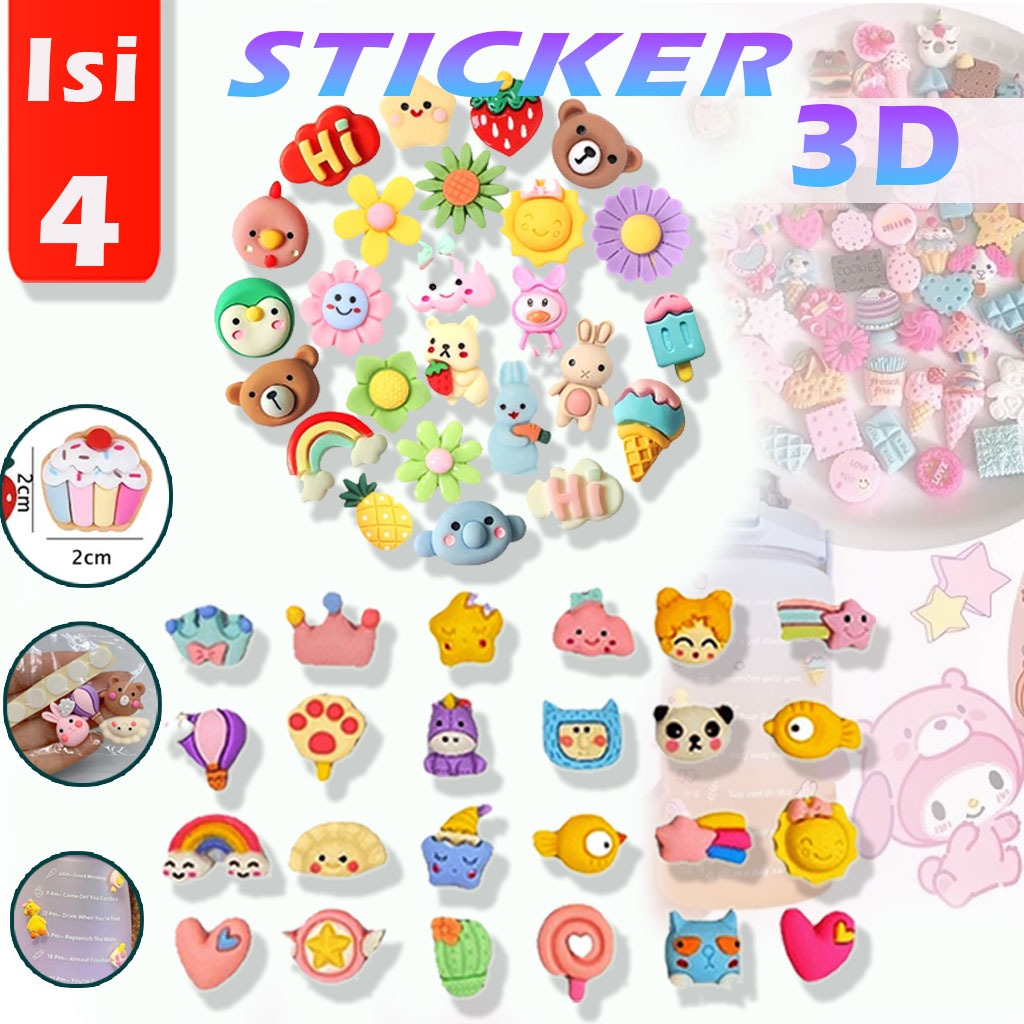 Sticker Timvul SOPO NIRO Sticker Botol Viral 3D Aksesoris Sticker Botol Aesthetic ...