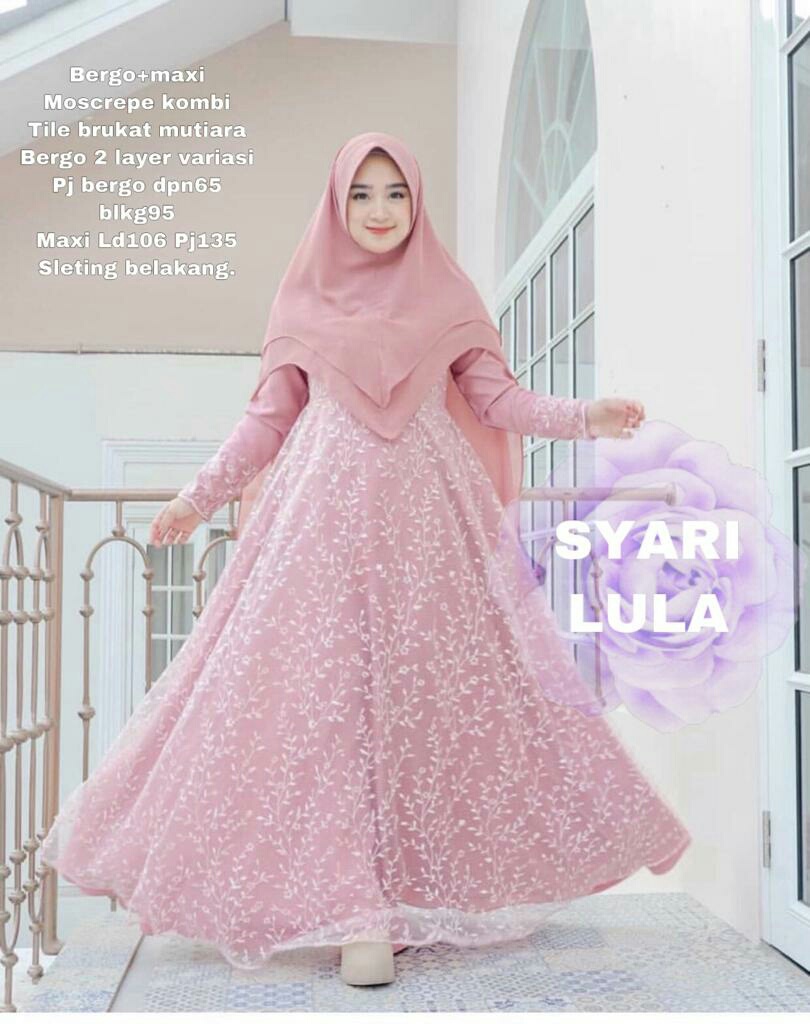 Be Collection Syar I Lula Matt Msocrepe Komby Tile Brukat Mutiara Free Bergo Cantik Variasi 2 Layer Lv Syari Wanita Dewasa Fashion Muslimah Syari Simple Fashion Hijab Terkini Syari Muslimah Termurah