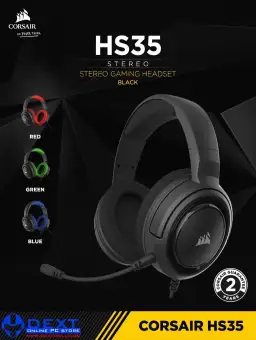 Best Buy Corsair Hs35 Wired Stereo Gaming Headset Carbon Ca 9011195 Na