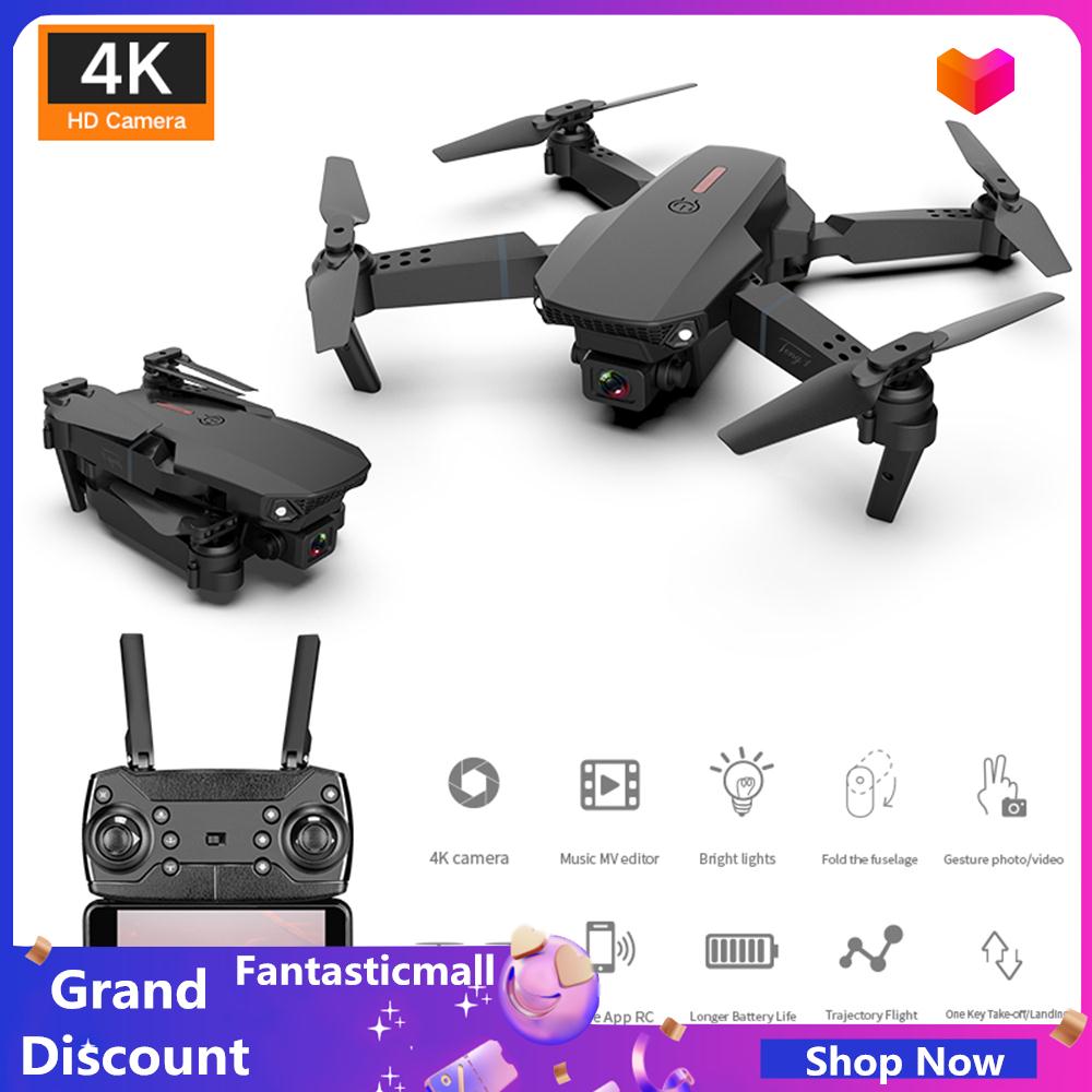 ▫卍⊙ Fanticmall Drone 4K 6 Sumbu 2.4G 4K Quadcopter 4K 2.4G 4 Saluran 6  Sumbu Hadiah HD 3840X2160 2 Kamera Luar Ruangan Penahan Ketinggian Gimbal  Stabil untuk E88 Uav Pesawat Rc-1080P | Lazada Indonesia