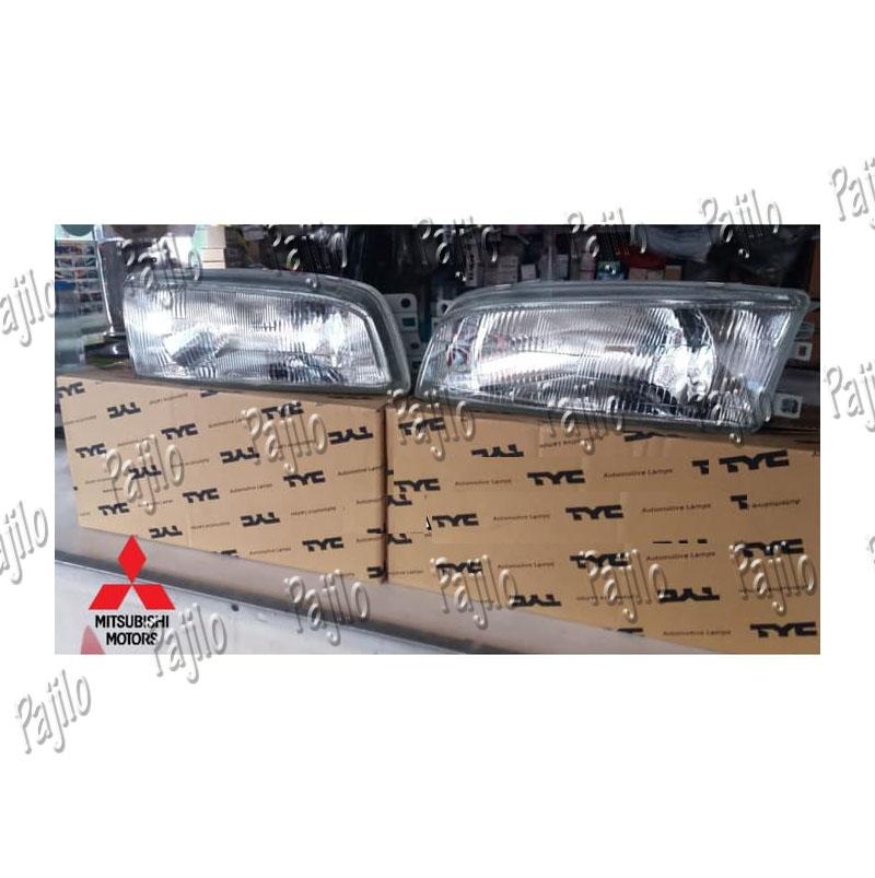 Headlamp Lampu Depan Mitsubishi Lancer Evo 4 CK4 Head Lamp Lampu Depan Belakang Chrome Crom Krom HeadLamp Garnish Head Lamp Silver Stoplamp Stop Lamp Lis Ring Cover Rem Reflektor Sen Sein Seign handel hendel handle outer mangkok Asesoris Lancer Evo 4