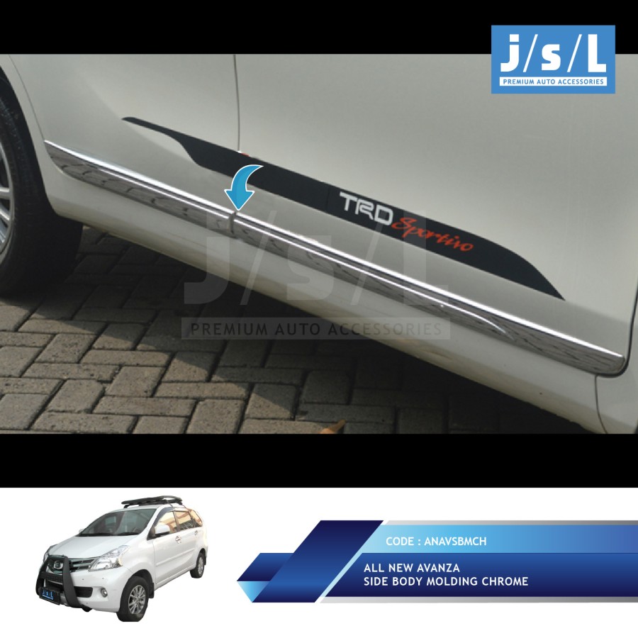 All New Avanza/Xenia Side Body Molding model Lexus ChromeAll New Avanza