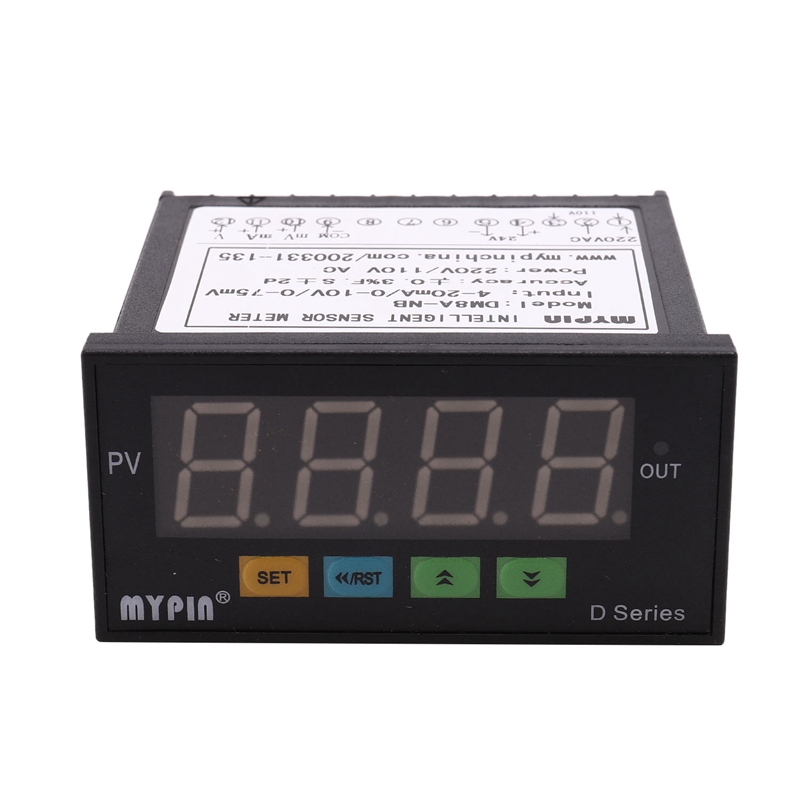 mypin Digital Sensor Meter Multi-Functional Intelligent Led Display 0-75Mv/4-20Ma/0-10V Input