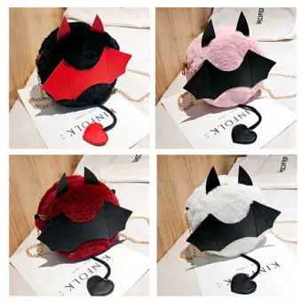 Tas Bahu Selempang Plush Wanita Desain Kelelawar Monster Kecil Tali Rantai 300gr Lazada Indonesia