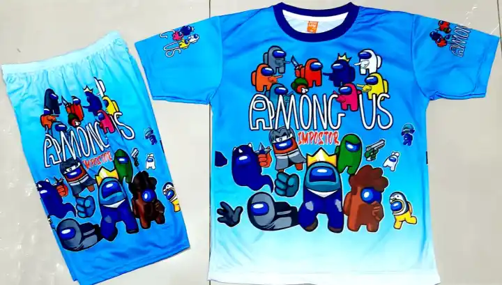 Kaos Among Us Anak Anti Iritasi - Baju Anak Nyaman