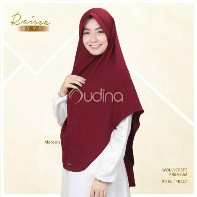 HOT SPESIAL!!! Raissa Khimar Audina ori Jilbab Instan Syari Wolly Crepe premium Pet Antem Hijab sehari hari