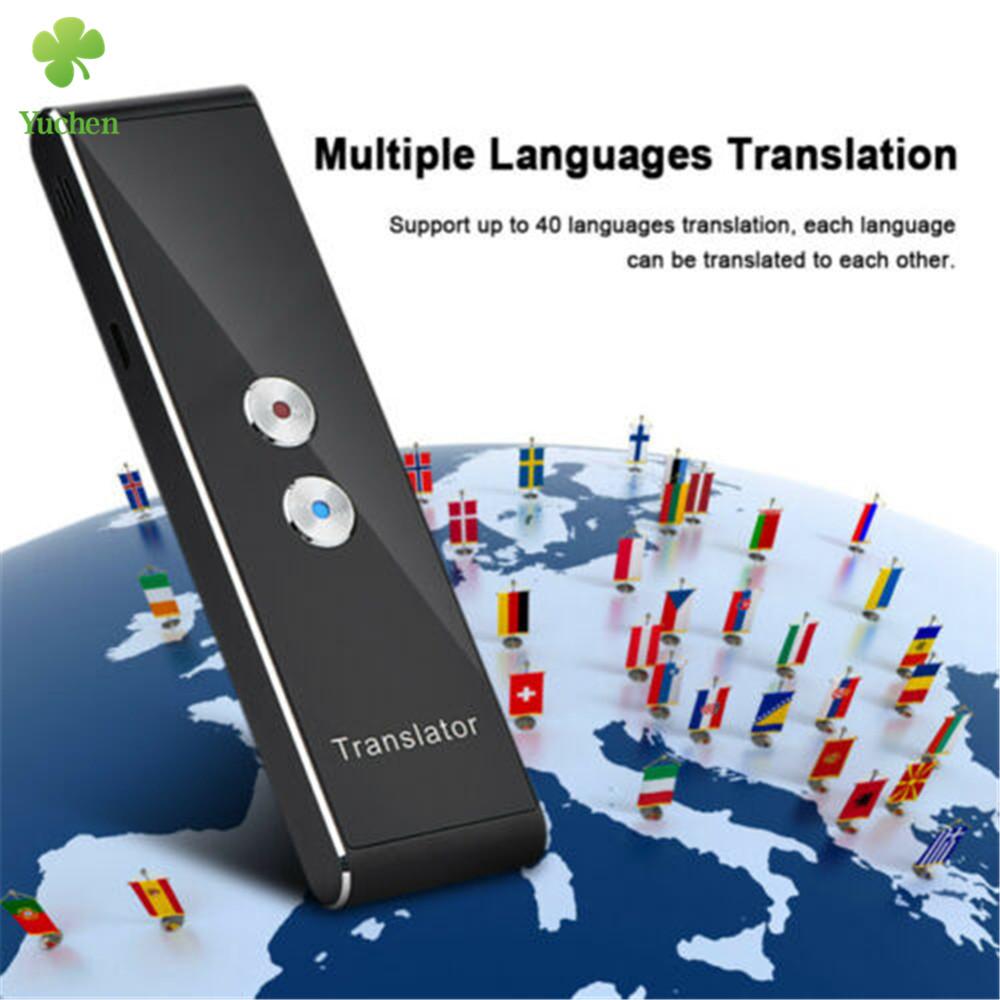 T8 Portable MINI Multi-Language Smart translator 33 ภาษา APP translator บลูทูธไร้สายสองทางแบบเรียลไทม์เสียงทันที
