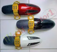 Aksesoris Motor Spakbor Depan Drag Spakboard Drag Stainless Sepakbor Roda Ban Depan Motor Pelindung Cover Spakbord Tutup Roda Ban Beat Scoopy Vario Nmax Mio M3 Aerox Pcx Aerox Fino Revo Supra Cb150r