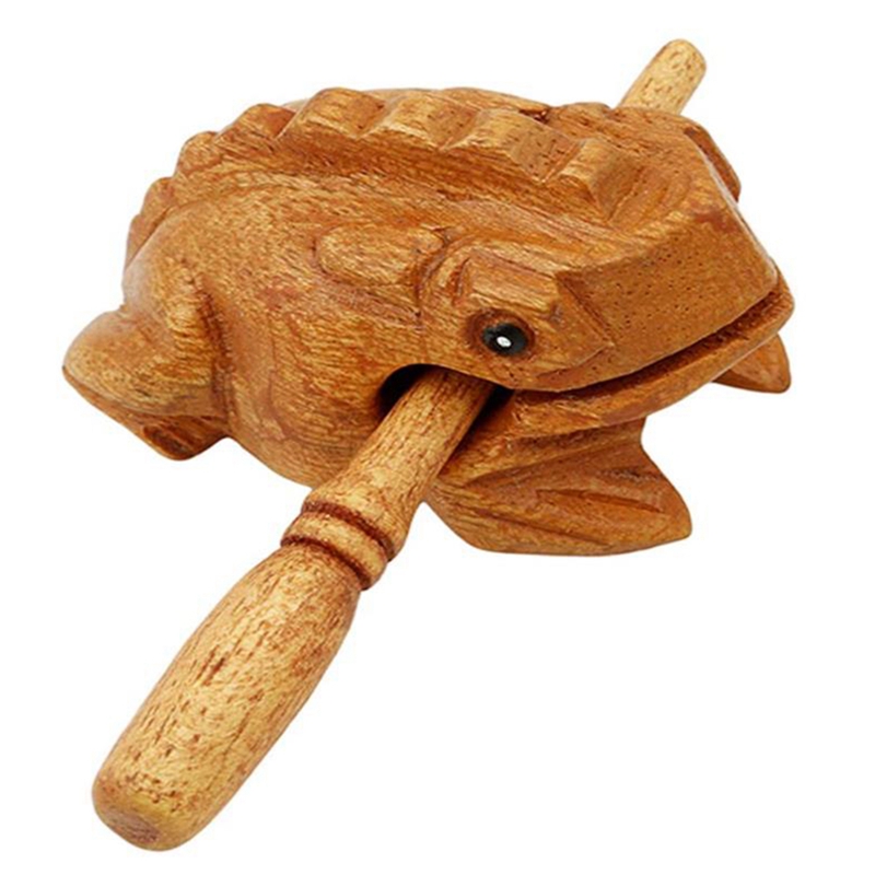 Percussion Instruments Wood Mini Frog Guiro Rasp Musical Instrument
