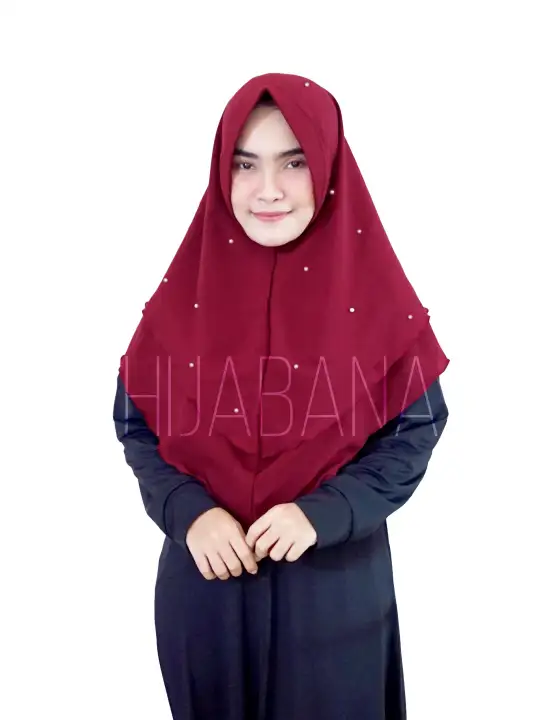 Kerudung Instan Mutiara Khimar Thalia Mutiara 2 Layer Ped Pad Kerudung Pesta 2 Lapis Jilbab Instan Pesta Mutiara Hijab Swarosky Lazada Indonesia