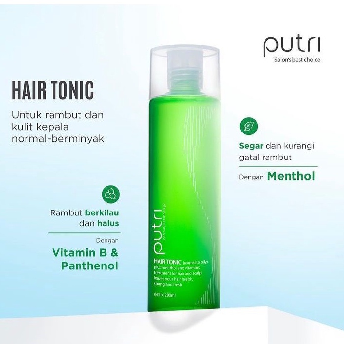 PUTRI HAIR TONIC WITH NUSILK TECHNOLOGY SIZE 200 mL & 450 mL | NORMAL ...