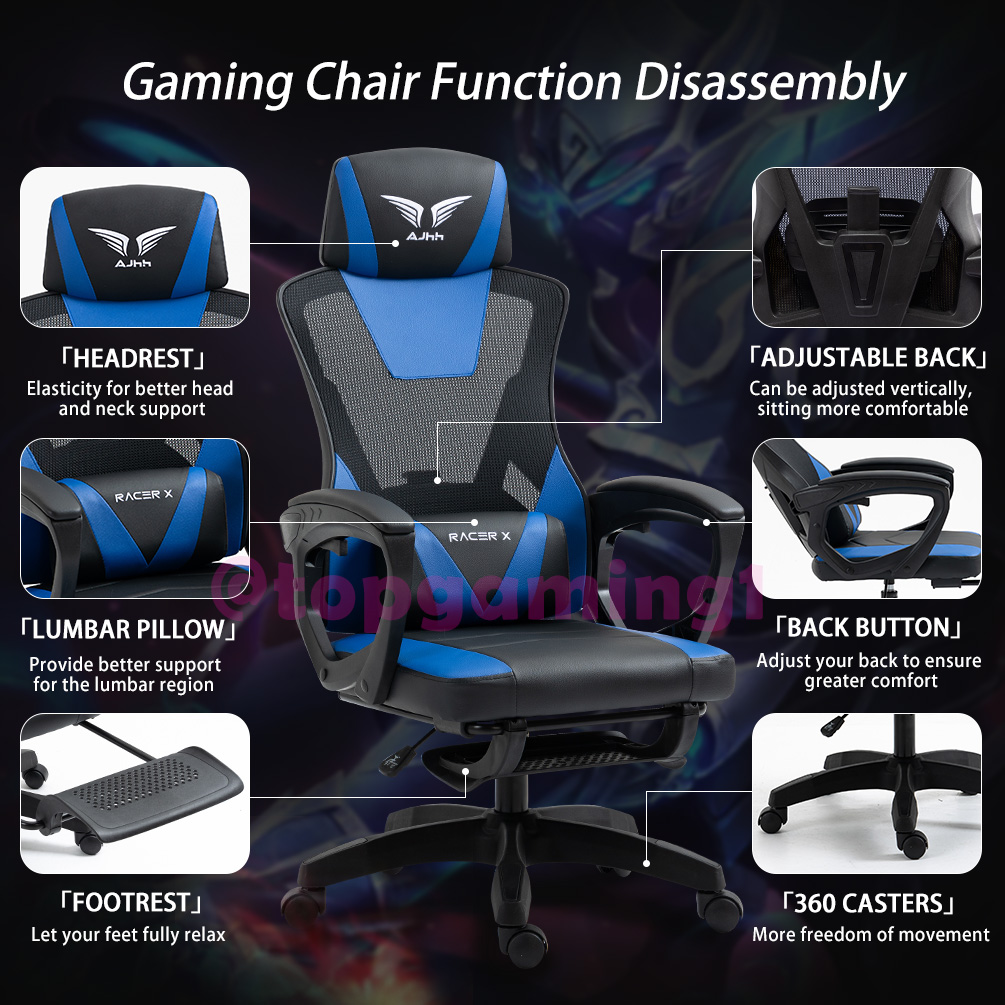 COD】Kursi Gaming kursi ergonomis Kursi Santai Kursi Gamer Kursi