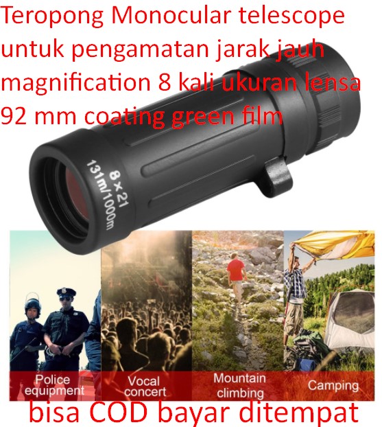 Teropong Monocular telescope untuk pengamatan jarak jauh magnification