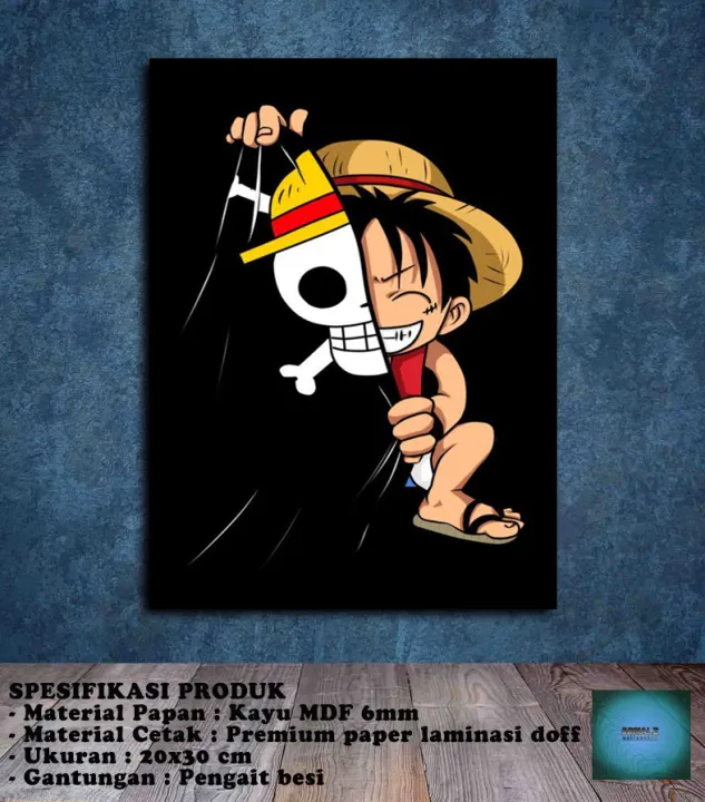 Wall Decor Hiasan Dinding Poster Kayu Dekorasi Rumah Kamar Kartun Anime One Piece 12 Lazada Indonesia