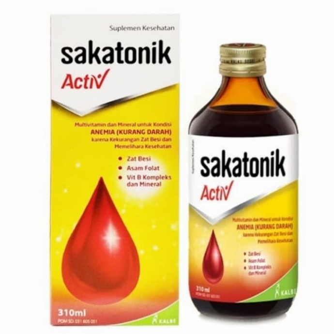 Sakatonik Activ Syrup 310ml Multivitamin & Mineral untuk Anemia Lazada Indonesia