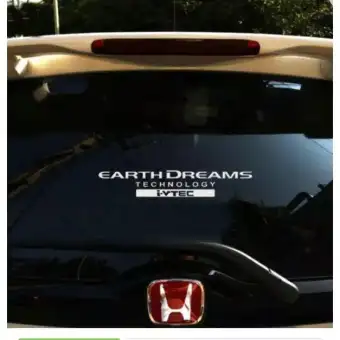 Stiker Mobil Cutting Stiker Honda Earth Dreams I Vtec Brio Jazz