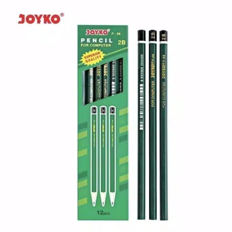 PENSIL TULIS 2B JOYKO 1PAK ISI 12PCS Ready