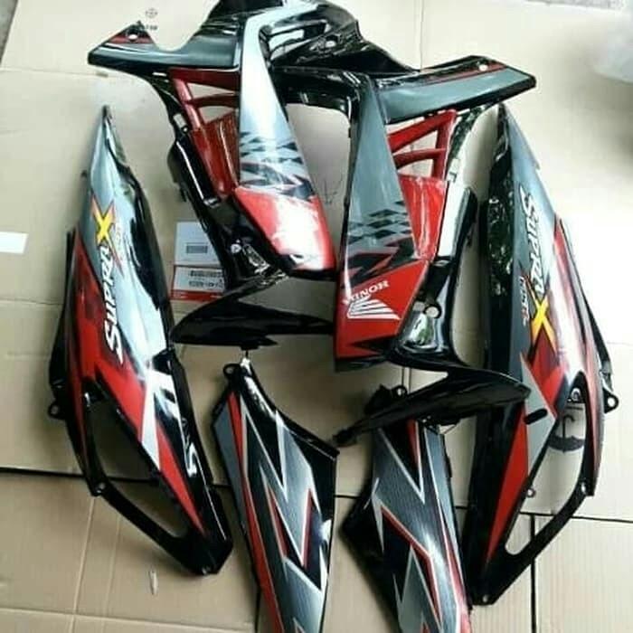 Cover Body Komplit Dan Sayap Komplit Kiri Kanan Honda Supra X 125 R New Lazada Indonesia