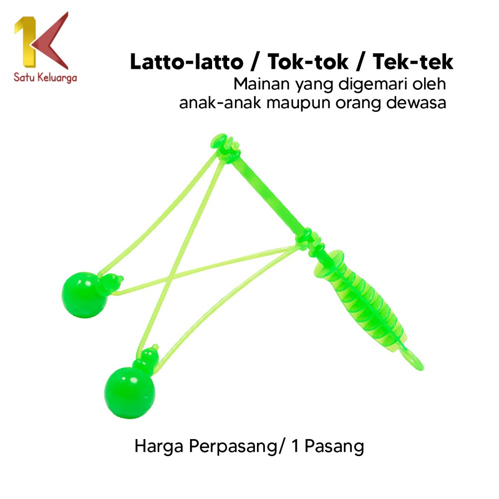 Jual Mainan Jadul Lato Lato/Tek Tek/ Tok Tok/ Tek Tek Gagang/ Tek