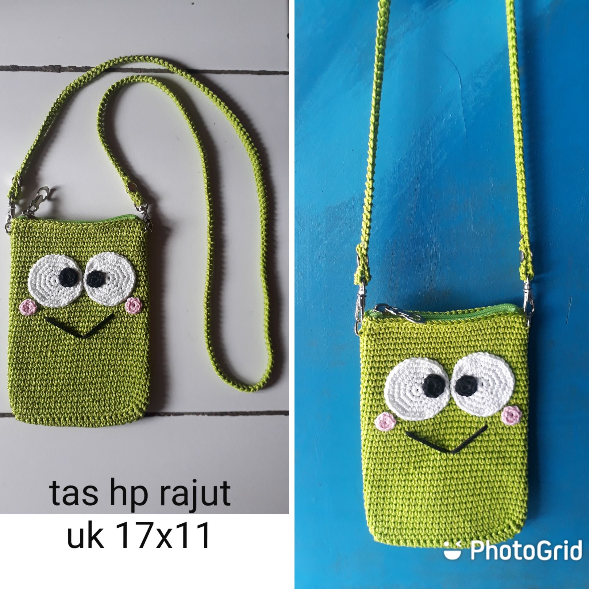 tas hp rajut karakter | Lazada Indonesia