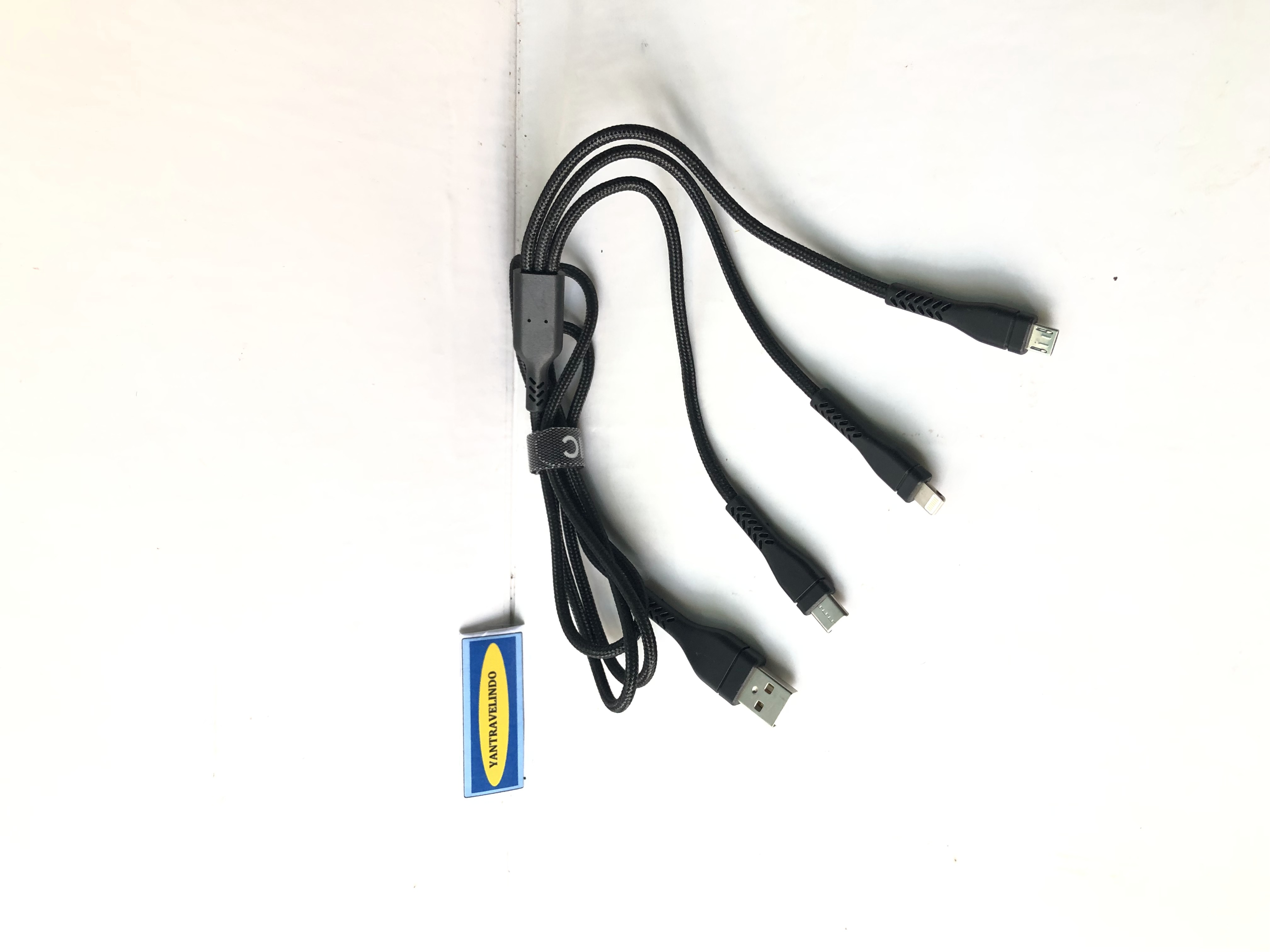 KABEL CABLE SERBAGUNA 3 IN 1 KABEL3IN1 TYPE C LIGHTNING MICRO TO USB A ...