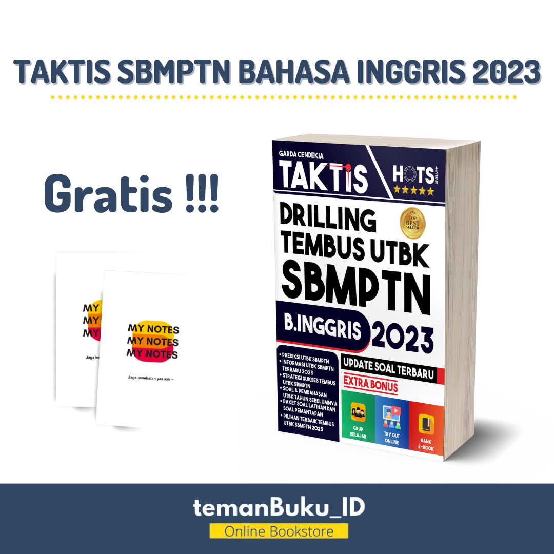 BUKU TAKTIS DRILLING TEMBUS UTBK SBMPTN BAHASA INGGRIS 2023 / BUKU