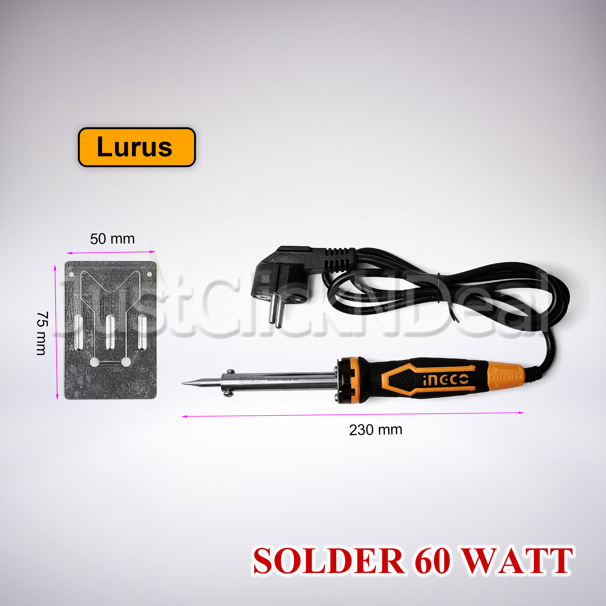 Ingco Solder 60 Watt Industrial Electric Soldering Iron Lazada Indonesia