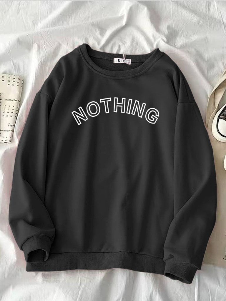 Nothing size l xl xxl sweater wanita 