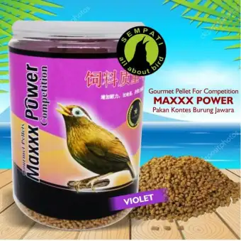 Maxxx Power Competition Violet Pakan Burung Murai Kacer Anis Cucak