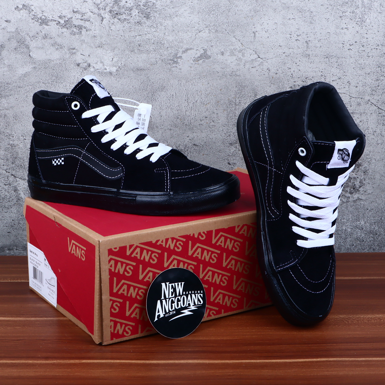 Sk8 hi best sale full black