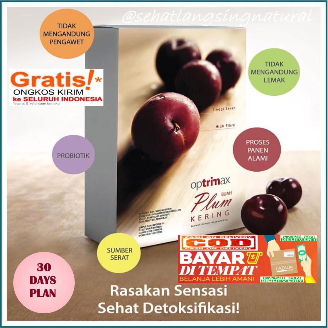 HOT PROMO - TERLARIS!!! Optrimax Plum 1 Box Buah Plum (30 Pcs) - Buah Detoks Buah Plum Pelangsing Buah Diet Obat Pelangsing Obat Kurus Pengurus Badan Detoksifikasi Pembakar Lemak Penghilang LemakPlum Kering Optrimax Plum Delite Optrimax