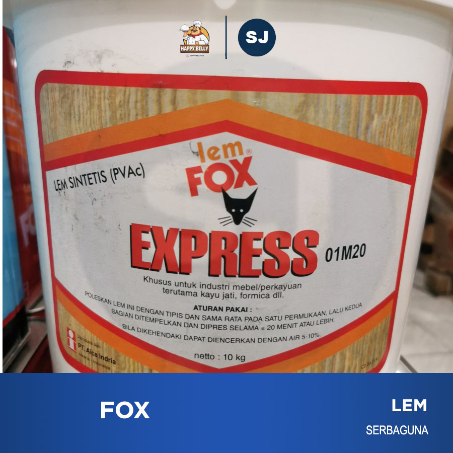 Lem putih Fox express 10kg lem kayu HPL triplek Lazada Indonesia