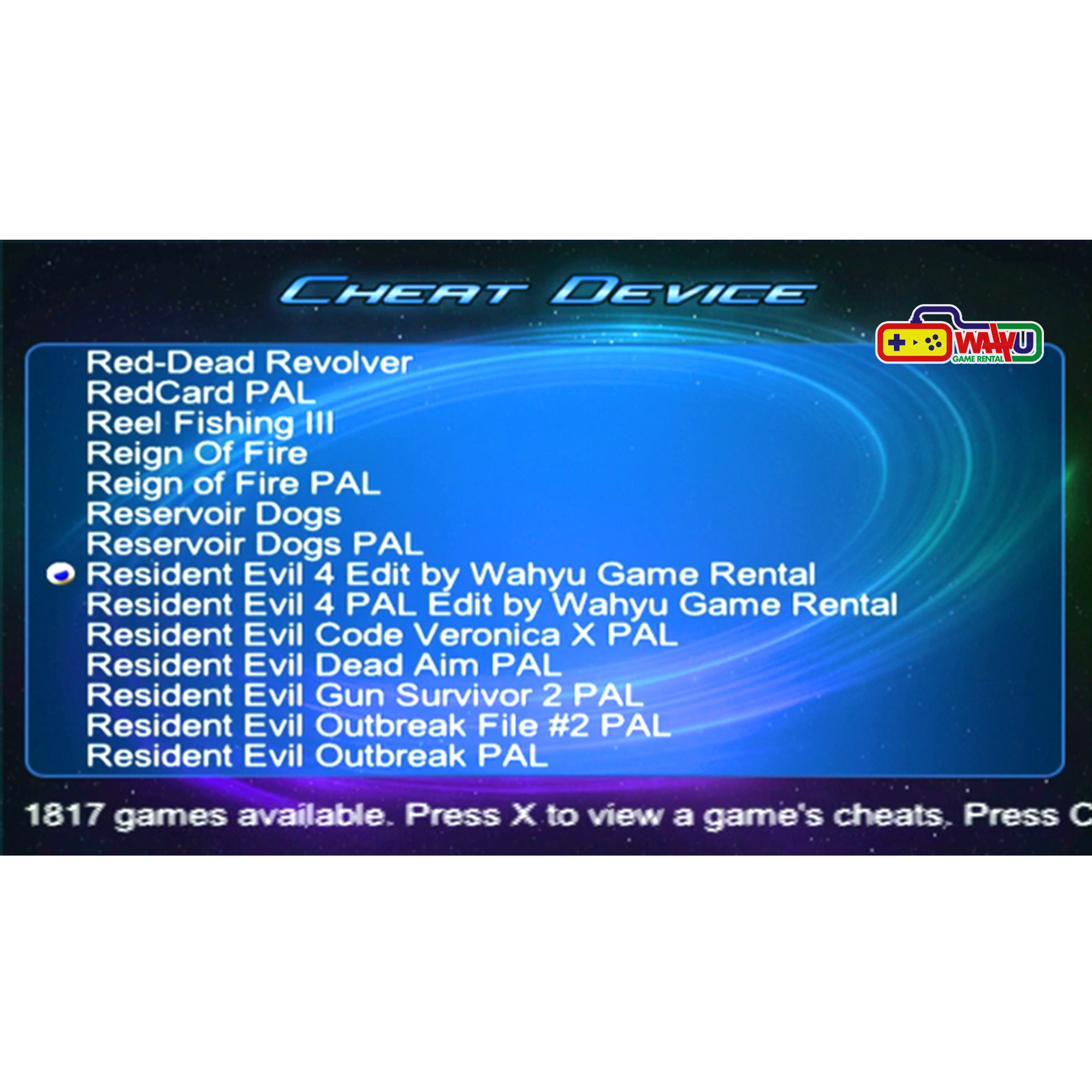 Cheat game resident evil 4 ps2 hardisk rom