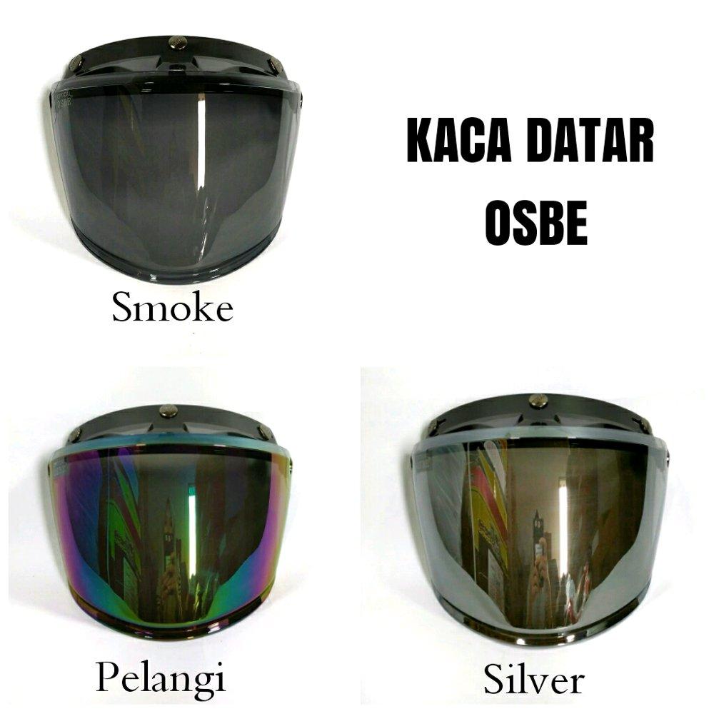 Kaca Helm Flat Datar OSBE - Retro Bogo 