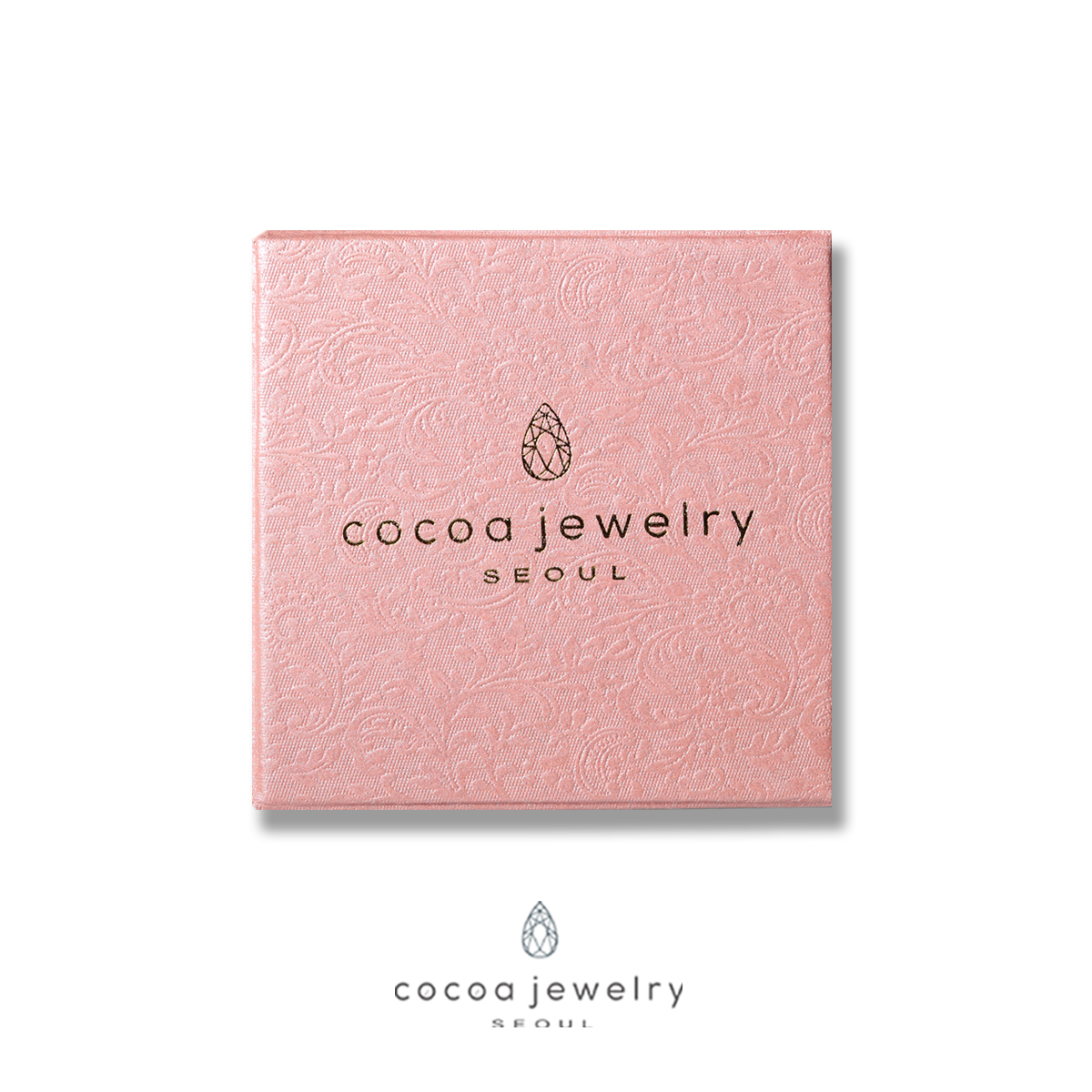 Cocoa Jewelry Beautiful Packaging Box 6 x 6 x 3 cm Kotak Perhiasan