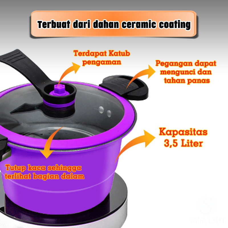 Harga Stemer Noxxa Presto Kukus Pressure Cooker Pot Steamer