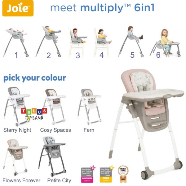 Baby Chair Joie Multiply 6in1 High Chair Kursi Makan Anak Bayi
