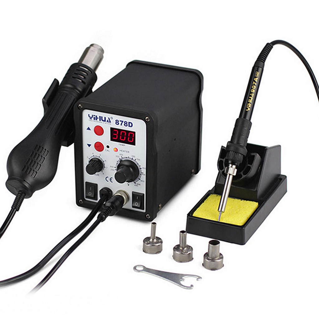 Solder Station + Blower Uap 2 in 1 YIHUA 878D Lazada Indonesia