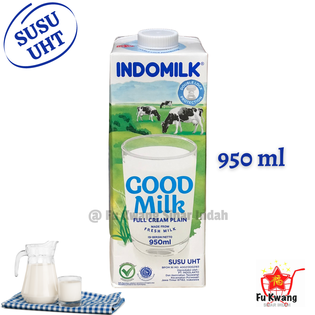 Indomilk Good Milk Susu Uht Full Cream 950 Ml Lazada Indonesia 3281