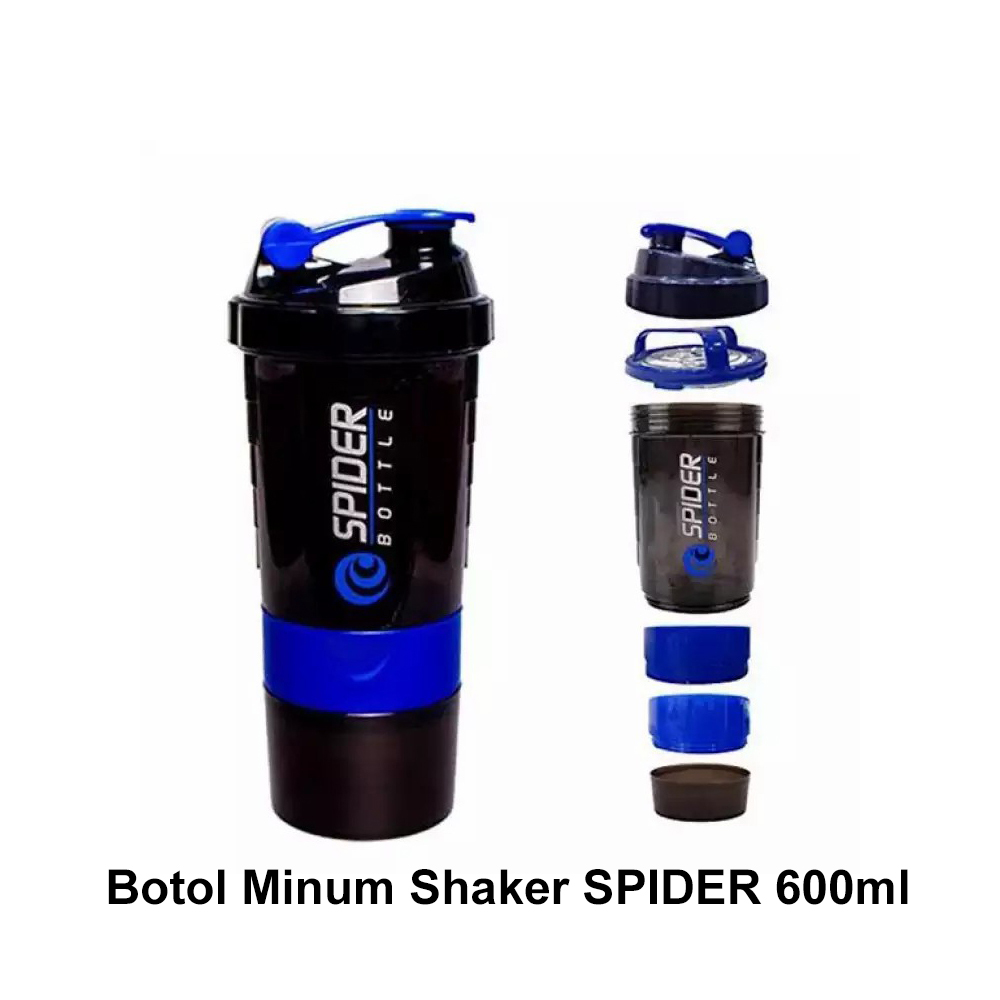 Botol Minum Shaker Spider Bottle Shaker 600ml BOTOL MINUM SHAKER SPIDER