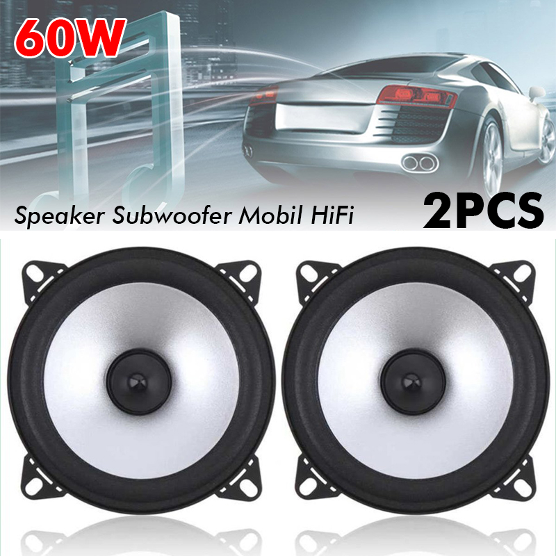 Speaker Subwoofer Mobil HiFi 4 Inch 60W 