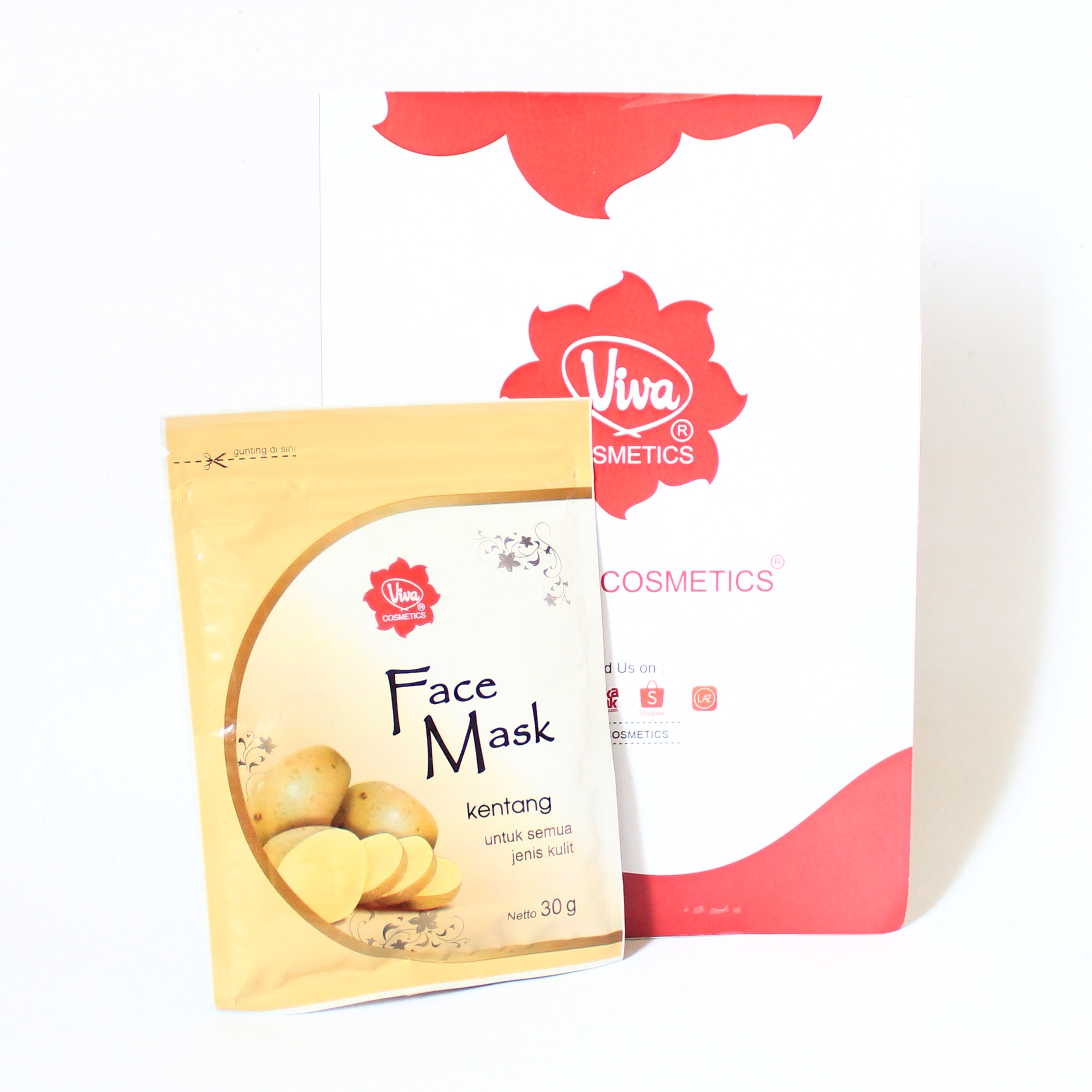 Viva Cosmetic Face Mask Kentang Masker Viva Untuk Mengangkat Sel Kulit Mati Mengencangkan Kulit Lazada Indonesia