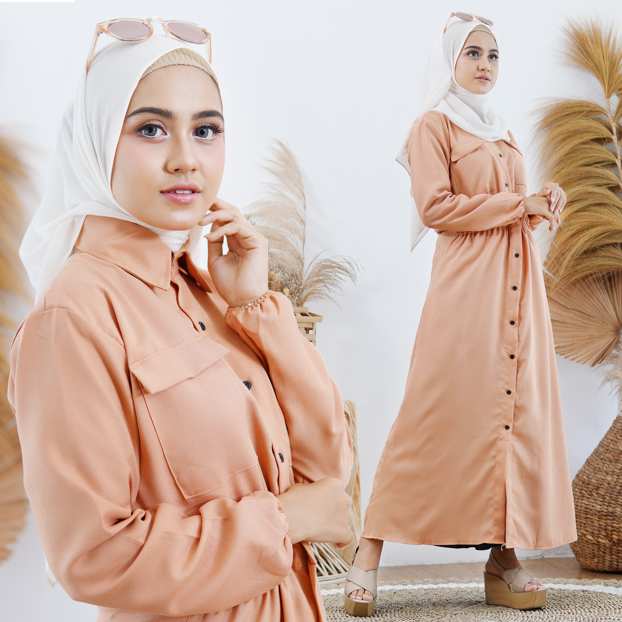 Maxi Guenesa Maxi Dress Real Pict Gamis Bahan Moscrepe Ready 9 Warna Tidak Ada Pilihan Ukuran Lazada Indonesia